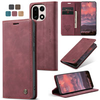 Étui de téléphone portable CaseMe en cuir PU de luxe, rabat magnétique antichoc pour OnePlus 15/13/12/11/8/8T/7/7T, avec fente pour cartes