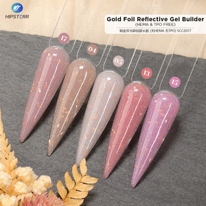 Gel Constructor de Uñas Reflectante 50/100/1000g, Sin HEMA, Extensiones de Uñas Brillantes, Gel Autonivelante con Purpurina, Marca Privada - Product Image 5