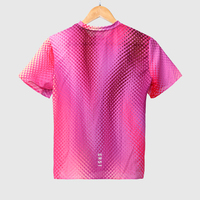 T-shirt de course pour femme demi-marathon, impression numérique personnalisée, séchage rapide, respirant, léger, manches courtes, tee-shirt de sport OEM ODM