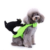 Manteau créatif pour chien avec ailes de chauve-souris - Costume de Noël en polyester pour petits chiens, lavable en machine, imprimé animal mignon