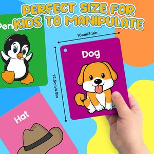 แฟลชการ์ดสำหรับเด็กวัยเตาะแตะ แฟลชการ์ดเสริมพัฒนาการสำหรับเด็ก ตัวอักษร สัตว์ ตัวเลข รูปทรง สี <span class=keywords><strong>คำ</strong></span>ศัพท์แรกๆ ชิ้น<span class=keywords><strong>ส่วน</strong></span>ร่างกาย อาหาร ของเล่น - Product Image 4