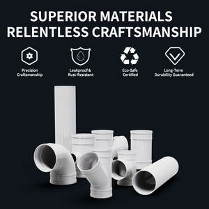 Su temini için yüksek basınçlı esnek dayanıklı UPVC kaplin PVC-U boru bağlantı parçaları sistemi sıhhi tesisat uygulamaları için PVC boru - Product Image 2