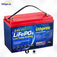 Batterie LiFePO4 haute capacité 24V 150AH Grade A 6000+ cycles Marine Bluetooth Smart BMS Connecteur Anderson CE RoHS IP67 OEM ODM