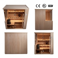 Sauna hybride d'intérieur de qualité commerciale, portable, moderne, électrique, à faible EMF et infrarouge lointain, tailles personnalisées OEM/ODM