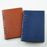 Carnet de notes A5 en cuir PU personnalisé avec logo imprimé UV, rechargeable, idéal pour les réunions d'affaires et comme cadeau d'entreprise