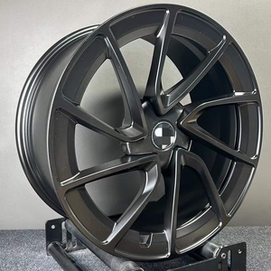 Elegant Piano Black New 19-Inch Forged <b>Wheels</b> Tesla Five <b>Spoke</b> 100mm PCD Ready Stock Replacement Passenger Cars FD - Product Image 4