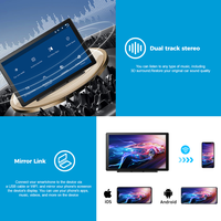 Reproductor de DVD para Coche Maustor de 9 Pulgadas con Android Auto y CarPlay Inalámbrico, Pantalla IPS, Funciones de Reversa y Radio