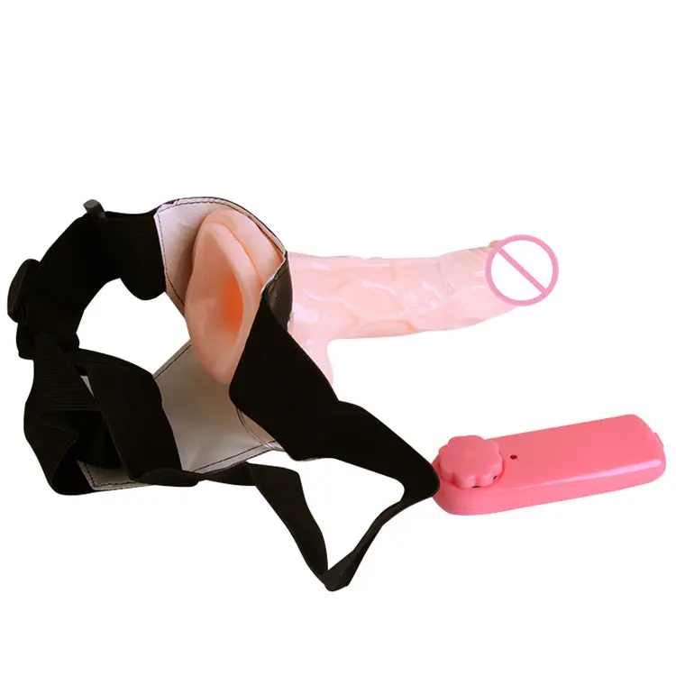 Female adult sex tool on Dildo men's hollow strap on vibrating penis dildo men's strap on penis For Couple