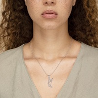 Collier à pendentif papillon en argent sterling 925