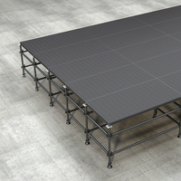 Plateforme de scène modulaire carrée en acier à bords surélevés, robuste, capacité de charge de 1000 kg, pour festivals et spectacles