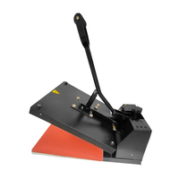 Presse à chaud à sublimation semi-automatique 38*38cm Imprimante électrique à plat pour plaque de base en aluminium pour vêtements État neuf