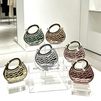 Sac de soirée en acrylique Aimiqi, nouveau, entièrement orné de diamants, sac à bandoulière pour femme, enveloppe rouge, chaîne, fermoir magnétique, petit format