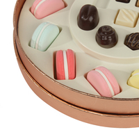 Cadeau de luxe personnalisé alimentaire Macaron papier tube boîte sucrée à la truffe chocolat biscuit Macaron boîte cylindre
