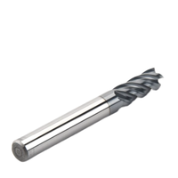 Fraise à queue en carbure allié à 10 % de cobalt, 3 dents, longueur 50 mm, pour usinage de métaux