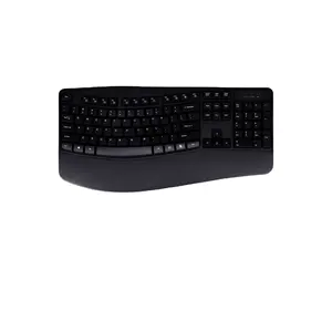 Ergonomics BT keyboard pad palm support Wireless keyboard full size business office keyboard