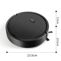 Aspirateur Robot Intelligent Automatique avec Fonction de Lavage Humide, Alimentation USB, Adapté à la Maison, Filtre à Eau Inclus