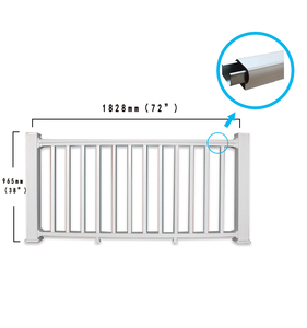 Barandilla de <span class=keywords><strong>PVC</strong></span> de 3 pies de alto y 6 pies de ancho <span class=keywords><strong>para</strong></span> balcón - Product Image 5