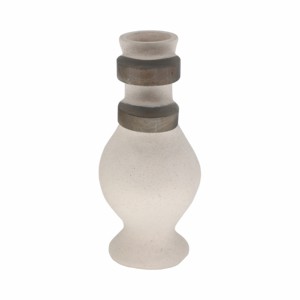 Vaso Moderno Ecomix con Dettagli in Legno, Vaso Decorativo per Fiori, Elegante Elemento d'Arredo per Soggiorno - Product Image 2