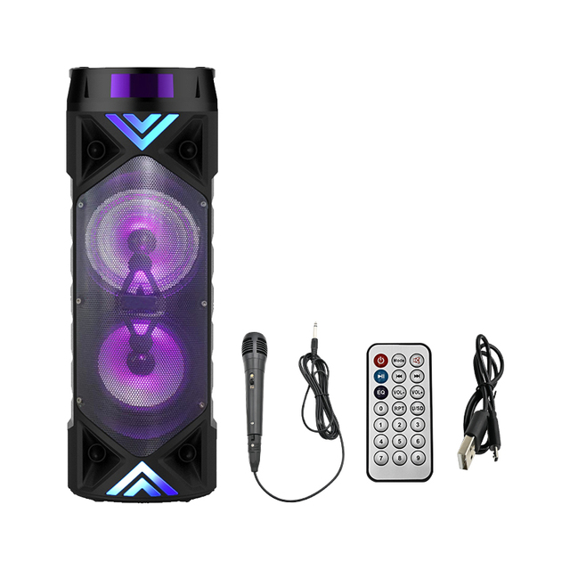 Hot Sell ZQS6201 OEM Portable 25W Power 2*6.5 Inches Subwoofer Wireless bluetooth Speaker for Outdoor