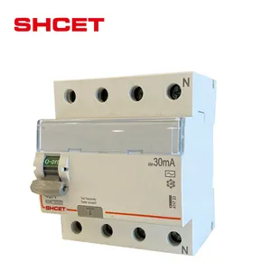 16a 32a 32amp 80a 100a 2 kutuplu 2p 4p 4 kutuplu elcb rccb artık akım devre kesici SHCET gelen