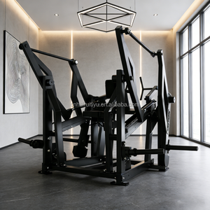 Macchina <span class=keywords><strong>per</strong></span> il sollevamento pesi a remi (Rowing Machine) con carico a piastre in acciaio <span class=keywords><strong>per</strong></span> palestra, attrezzatura sportiva <span class=keywords><strong>per</strong></span> allenamento della forza, con focus sull'allenamento del petto - Product Image 2