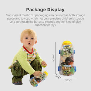 Lot de 32 figurines de volailles 3D en plastique assorties, décorations pour fêtes d'anniversaire, animaux de ferme en PVC en vrac, jouets pour enfants - Product Image 6