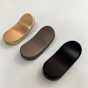 Zinc Alloy Modern Drawer Cabinet <b>Door</b> Handles Single Hole <b>Gold</b> Simple Light Luxury Black Double Hole 16 Hole Pitch Concealed - Product Image 2