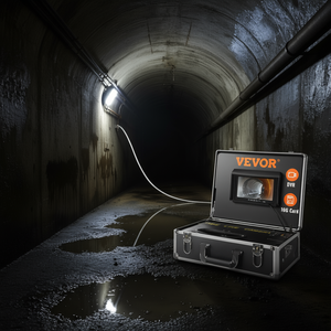 Caméra d'inspection des canalisations Vevor avec écran 7 pouces, étanche IP68, avec carte SD 16 Go, accessoires de surveillance DVR - Product Image 2