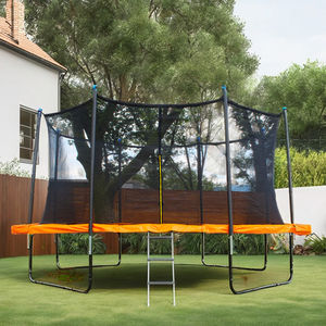 <span class=keywords><strong>Trampoline</strong></span> rectangulaire Zoshine Orange à faible bruit en acier, idéal pour le saut et le plaisir en extérieur sans déranger les voisins - Product Image 1