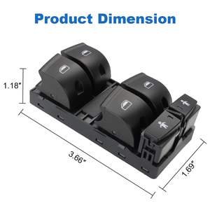 4F0959851G 10-พินไดรเวอร์หลักพลังงานด้านข้างรถสวิทช์หน้าต่างสำหรับรถออดี้ A6 Quattro A6 S6 Q7 2006-2010อัตโนมัติ - Product Image 5