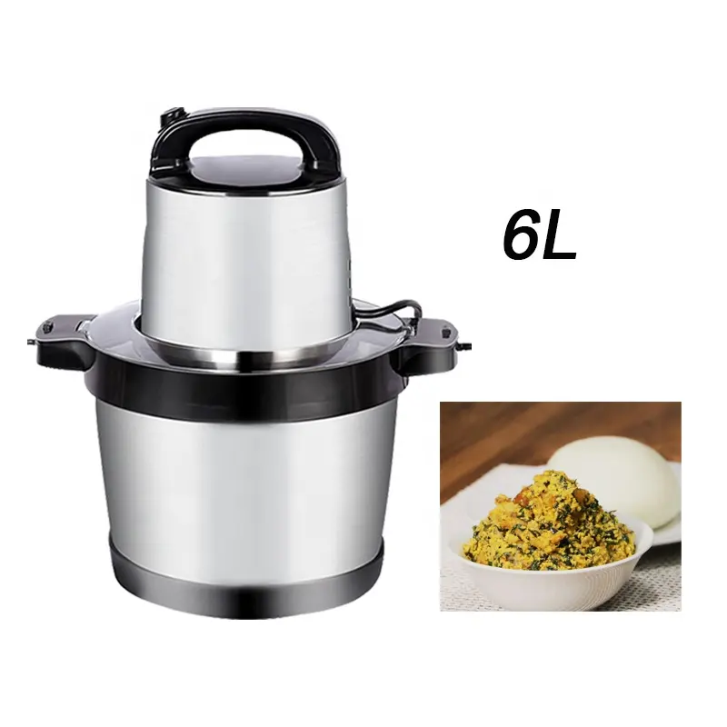 Vlees Cutter En Grinder 6L Fufu Stampende Machine Multifunctionele Elektrische Midden-oosten Hot Koop Elektrische Voedsel Chopper Met Mengblad