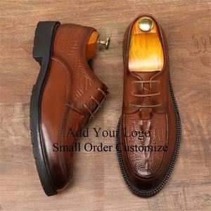 Nuove Idee 2025: Scarpe Oxford <span class=keywords><strong>Eleganti</strong></span> da Uomo in Pelle con Lacci <span class=keywords><strong>per</strong></span> Cerimonie e Business - Product Image 1