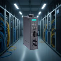 Convertisseur de média fibre optique Moxa ICF-1171I-M-ST Modèle 130352 Interface bus CAN industriel RJ45 Ethernet 10/100 Mbps Alimentation DC 5V