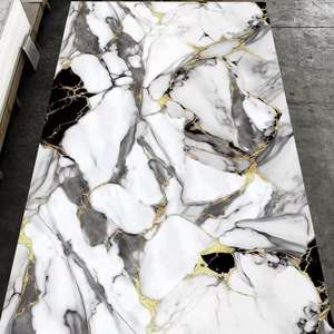 3 मिमी उच्च चमकदार uv संगमरमर शीट बोर्ड उचित मूल्य नई pvc बोर्ड + संगमरमर डिजाइन + uv कोटिंग दीवार मोल्डिंग पर गोंद - Product Image 2