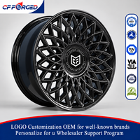 Jantes en alliage forgé à rayons maillons 5x112, noir brillant, 20, 21, 22 pouces, haute qualité, sur mesure, pour BMW 760i G70