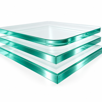 Verre trempé ultra-transparent sur mesure, usiné CNC, pour murs et murs-rideaux extérieurs – Prix de gros en vrac