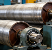 Rouleau de convoyeur minier industriel personnalisé, matériau en acier au carbone de haute qualité, forte capacité de charge, longue durée de vie
