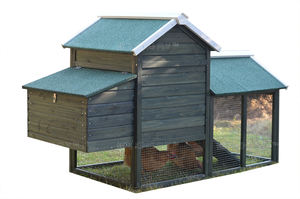 国内の屋外裏庭大きな木製の大きな鶏ケージ産卵鶏木製ペットハウスチキンコープ - Product Image 3