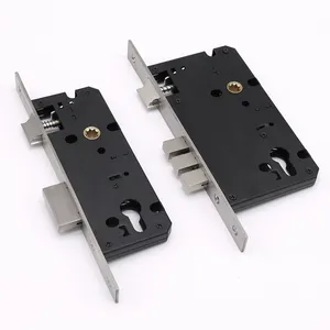 Cerradura de puerta de centro a centro de 85mm 40/45/50/60/70 backset cuerpo de cerradura de puerta estándar europeo sin pestillo de distinción