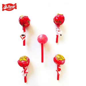 Multi-Colored Fruity Flavor Ball Shape <strong>Lollipop</strong> <strong>with</strong> Bubble Gum and <strong>Whistling</strong> Stick <strong>Hard</strong> Texture <strong>Candy</strong> in Bag - Product Image 4