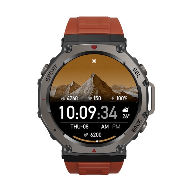 Rugged Outdoor Metal Body Smartwatches for IOS Android Smart Watch for Men Waterproof DustProof Drop-resistant Scratch-resistant