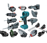 Ensemble d'outils multifonctions sans balais au lithium 16-en-1 : perceuse, scie, tournevis, à alimentation manuelle, avec mallette rigide en acier inoxydable, entraînement 1/2 pouce