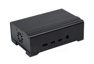 Waveshare PI4-CASE-DIN-RAIL-A-SKU-21177, Caixa de Alumínio para <span class=keywords><strong>Raspberry</strong></span> <span class=keywords><strong>Pi</strong></span> <span class=keywords><strong>4</strong></span>, com Ventoinha de Resfriamento e Dissipador de Calor - Product Image 4