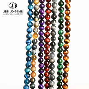 Jd Đá Quý Bán Buôn 2/3/4/6/8/10Mm Chất Lượng Cao Tiger Của Mắt Đá Lý Tưởng Cho Tự Làm Đồ Trang Sức Làm Vật Liệu - Product Image 4