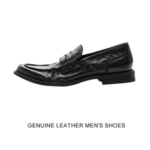 Mocasines Elegantes Antideslizantes para Hombre, Zapatos de Oficina Sin Cordones, Parte Superior de Cuero Genuino, Impermeables, Cómodos, Transpirables, Resistentes al Desgaste, con Suela de Goma - Product Image 3
