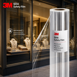 3M Security Window <strong>Film</strong> PET <strong>Safety</strong> Window <strong>Film</strong> Anti Shatter UV Protection Heat Insulation 2 Mil Building <strong>Glass</strong> Security <strong>Film</strong> Hotel - Product Image 2