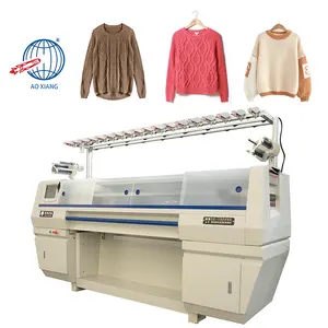 Quick Turning Head Design Double System Computerized Fully Jacquard Sweater Knitting Machine