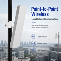 Antena WiFi 2.4G de 18dBi de Alta Ganancia, Antena Direccional de Panel para Exteriores de Largo Alcance, Antena WLAN AMXW-2400-18B