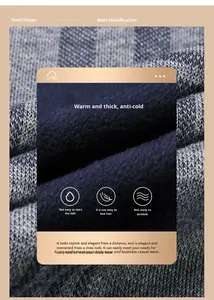 Nouveau Gilet <span class=keywords><strong>Pull</strong></span> sans Manches Tricoté Épais et Chaud pour <span class=keywords><strong>Homme</strong></span>, Col en V, avec Logo Frontal, Collection Automne - Product Image 6