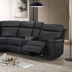 Sofá Seccional de Cuero Reclinable Eléctrico, Estilo Cine, con Portavasos, Cómodo y Relajante, para Sala de Estar - Product Image 4